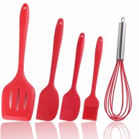 Silicone Kitchen Cooking Utensils Set for Cooking Baking, Rubber Spatulas Cookware Bakeware Set Heat Resistant Non-Stick